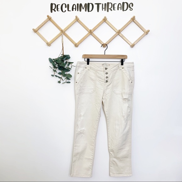 Free people distressed mountaineer button fly jean - Picture 2 of 8